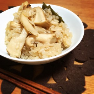 マツタケごはん できあがり