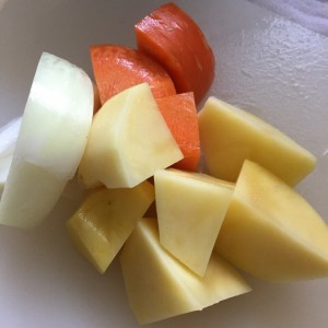 肉じゃが 野菜 一口